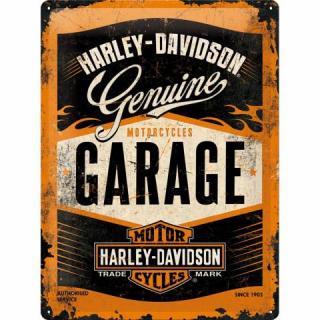Plechová cedule Harley Davidson garage