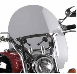 Plexi štít pro moto chopper  Virago Drag Star  Intruder  Shadow  VTX kouřové větší
