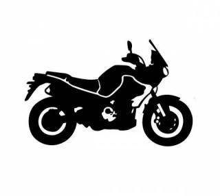 Samolepka motorkář na auto - cestovní enduro