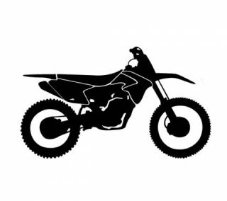Samolepka motorkář na auto - MX cross