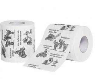 Toaletní papír  motorkář dárek pro motorkáře (Toaletní papír motorky)