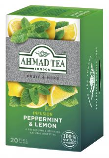 Ahmad Tea Peppermint and Lemon 20 sáčků alupack 1,5