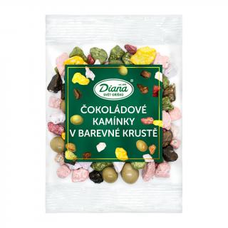 Čokoládové kamínky v barevné krustě 100g