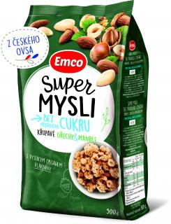 Emco Super mysli bez přidaného cukru ořechy a mandle 500g