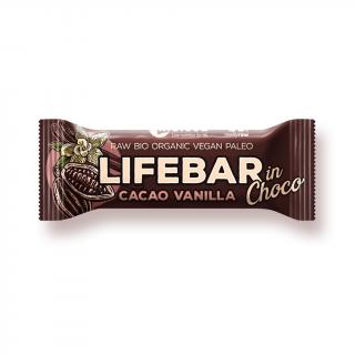 Lifefood LIFEBAR INCHOCO BIO RAW s kakaovými boby a vanilkou 40g