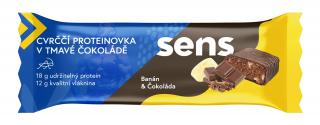 Sens Cvrččí Proteinovka v Tmavé Čokoládě - Banán & Čokoláda 60g