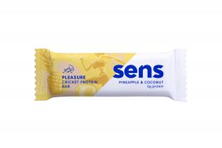Sens Pleasure Protein tyčinka s cvrččím proteinem - Ananas & Kokos 40g
