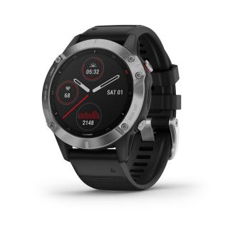 Garmin fenix 6 Glass Silver/Black Band