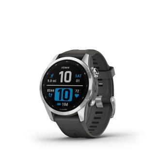 Garmin fenix 7S PRO Glass, Silver / Graphite Band