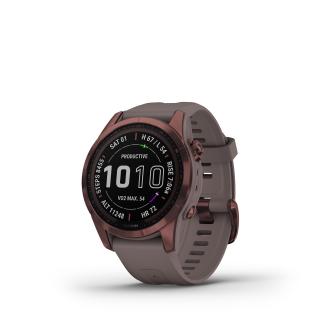 Garmin fenix 7S PRO Sapphire Solar,Titan Dark Bronze  / Grey Band