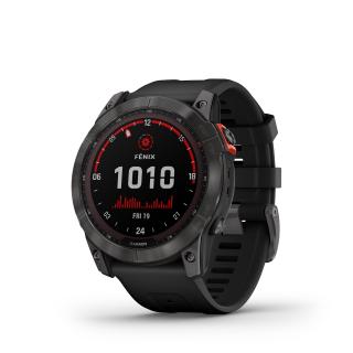 Garmin fenix 7X PRO Solar, Gray/ Black Silicone Band