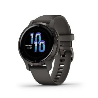 Garmin Venu 2S nerezová luneta Slate pouzdro Graphite silikonový řemínek