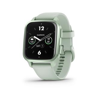 Garmin Venu SQ 2 Metallic Mint/Cool Mint silicone band