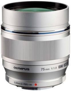 Olympus M.Zuiko ET 75mm f/1.8 silver