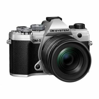 OM SYSTEM OM-5 body silver + 12-45mm f/4.0 PRO