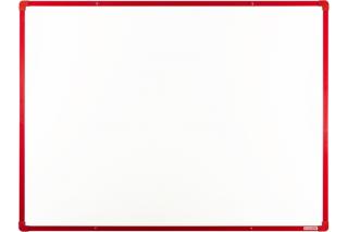 Bílé keramické tabule boardOK 120 x 90 cm barva rámu: červená