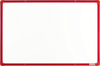 Bílé keramické tabule boardOK 60 x 45 cm barva rámu: červená