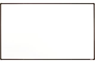 Bílé magnetické tabule boardOK 200 x 120 cm barva rámu: hnědá