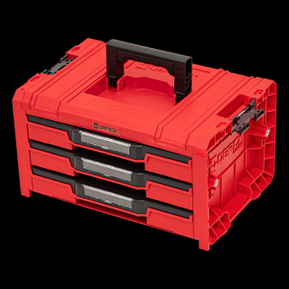 Box na nářadí QBRICK SYSTEM PRO Drawer 3 Toolbox 2.0 Expert RED Ultra HD - 45,0 x 31,0 x 24,4 cm