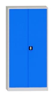 Dílenská skříň 195 x 95 x 60 cm, 4 police, 65 kg/pol. Barva dveří: modrá RAL 5012