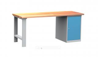 Dílenský stůl montovaný PROFI, 1 kontejner, 85 x 200 x 75 cm