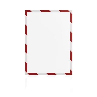 Magnetický rámeček Magnetofix A4 bezpečnostní červeno-bílá (5ks)