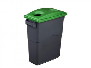 Nádoba na třídění odpadu 60 litrů + zelené víko na sko