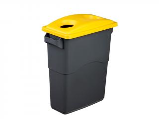 Nádoba na třídění odpadu 60 litrů + žluté víko na plasty