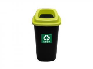 Nádoba na třídění odpadu 90 litrů - zelené víko