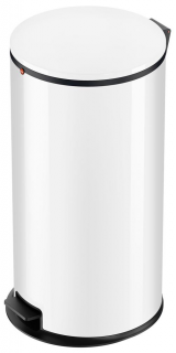 Nášlapný koš Hailo Pure XL, 44 litrů, bílý lak