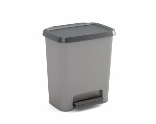 Odpadkový koš COMPATTA RECYCLING šedá, 12 + 12 l