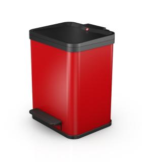 Odpadkový koš Hailo Öko duo Plus M 0622-240 na tříděný odpad 2 × 9 litrů - červený lak