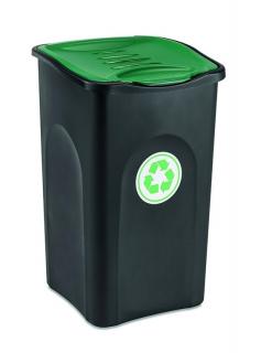 Odpadkový koš na tříděný odpad ECOGREEN 50 L - zelený