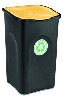 Odpadkový koš na tříděný odpad ECOGREEN 50 L - žlutý