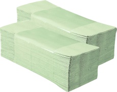 Papírové ručníky jednotlivé, skládané - 5000ks, zelené