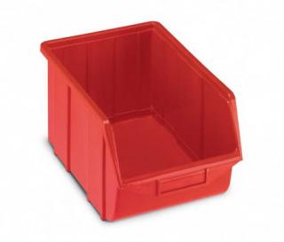 Plastová krabička 129 × 160 × 250, červená, bal.j. 30 ks