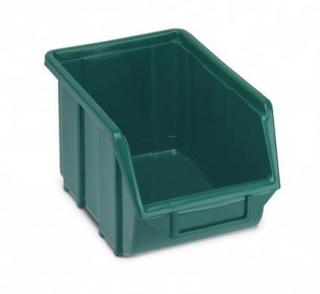 Plastová krabička 129 × 160 × 250, zelená, bal.j. 30 ks