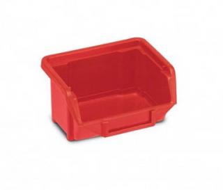 Plastová krabička 53 × 109 × 100, červená, bal.j. 40 ks