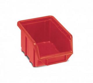 Plastová krabička 76 × 111 × 168, červená, bal.j. 60 ks