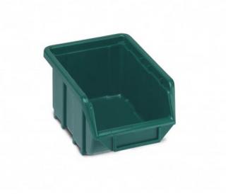 Plastová krabička 76 × 111 × 168, zelená, bal.j. 60 ks