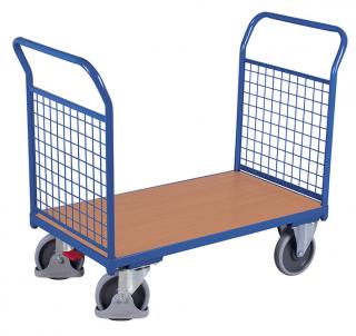 Plošinový vozík se dvěma madly, mřížová výplň, Variofit sw-700.201, do 500 kg, 101,5 x 119 x 70 cm