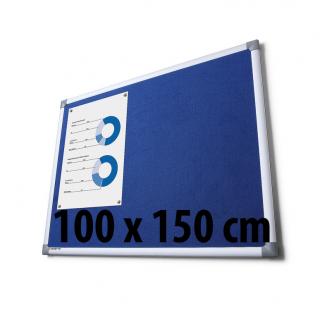 Tabule textilní, 100 x 150 cm, modrá