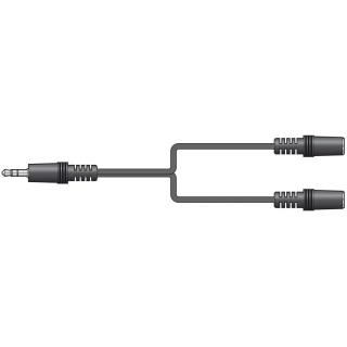 AV:link kabel 1x Jack 3.5mm stereo samec - 2x Jack 3.5mm stereo samice, 1.2m