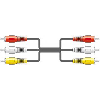 AV:link kabel 3x RCA samec - 3x RCA samec, 1.2m