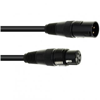 Eurolite DMX kabel XLR 3-pin, 5m, černý