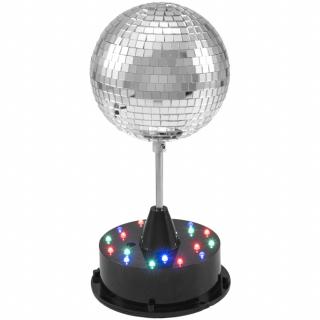 Eurolite LED zrcadlová koule 13 cm se základnou