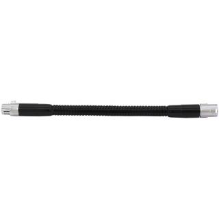 Husí krk XLR/XLR, 47cm, černý