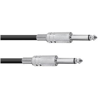 Kabel KC-10 2x Jack 6,3 mono 1 m, černý