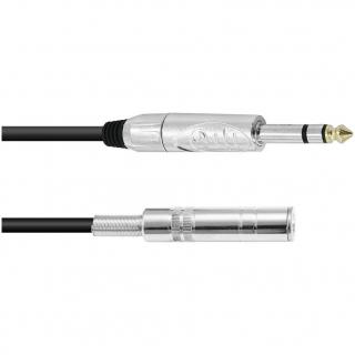 Kabel KE-30 2x Jack 6,3 stereo, samec/samice 3 m