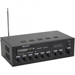 Omnitronic CPE-40P PA, 100V mixážní zesilovač, 40W, BT/MP3/FM